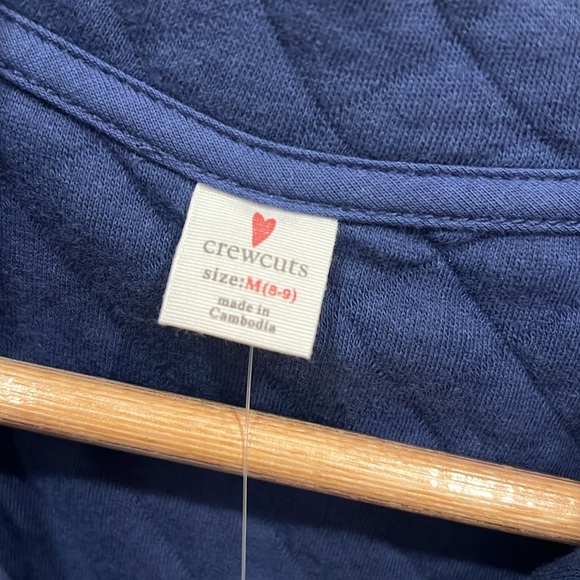 Crewcuts Navy Half-Zip Sweatshirt - Size M (8-9) - Picture 3 of 5